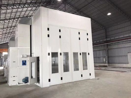 kualitas BZB15m Bus Spray Booth dengan lubang untuk ekstraksi pabrik