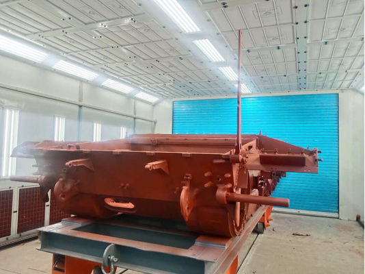 kualitas Lini Produksi Lukisan Militer Sisi Knalpot Tangki Cat Militer Booth pabrik