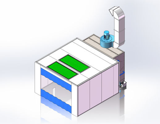 kualitas Secara Alami Intake Air Spray Booth Water Curtain Filter Furniture Industrial pabrik