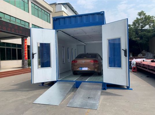 kualitas Portable Spray Booth Movable Container Style Paint Room Untuk Lukisan Mobil pabrik