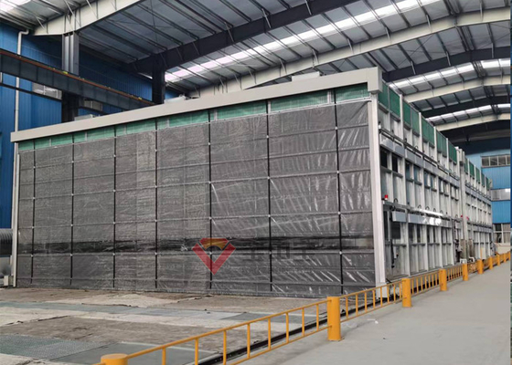 Booth Lukisan Mesin Berat yang Dapat Ditarik Untuk Benda Kerja Logam yang Disesuaikan