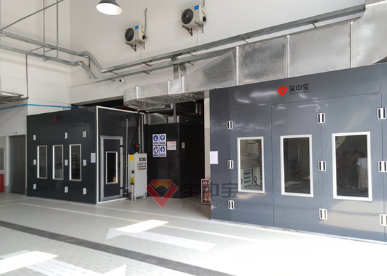 CE Spray Booth Paint Booth Mobil Spray Room Auto Baking Booth Asli Pabrik Produksi