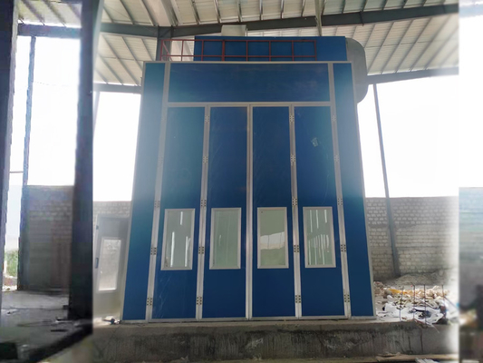 Bus Paint Spray Booth PLC Kontrol layar sentuh Truck Paint Booth
