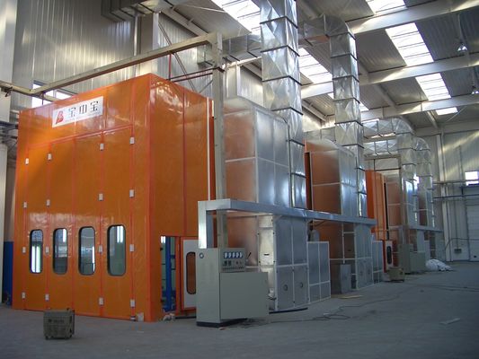 kualitas Bus Painting Chamber Air Flow Full Downdraft Spray Booth untuk kendaraan pabrik