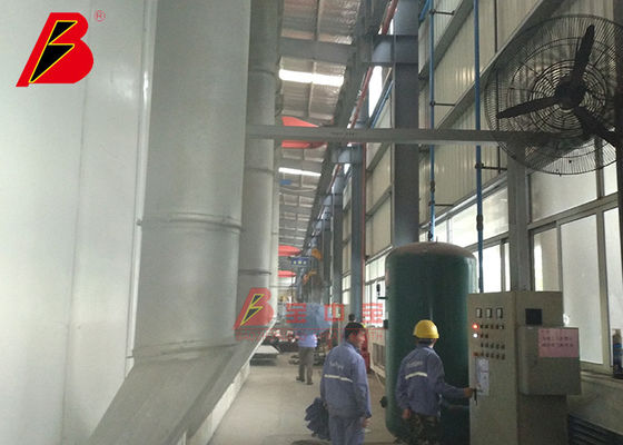 kualitas Pembersihan Permukaan Otomatis Ruang Sandblasting 69kw pabrik