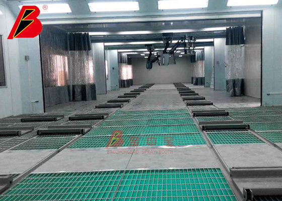 kualitas Perbaikan Cepat Automotive Double Station Sheet Metal Prep Station Spray Line pabrik