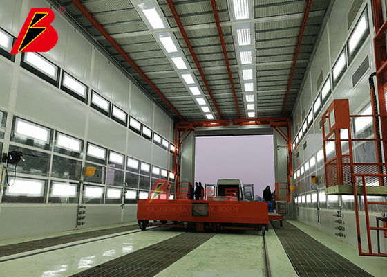kualitas Booth Semprot Industri Bus Pesawat Besar 15144mm pabrik