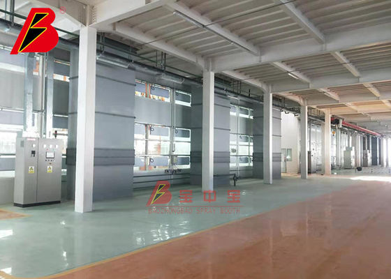 Booth Semprot Udara Industri 49KW Besar Untuk Melatih Suku Cadang Pesawat