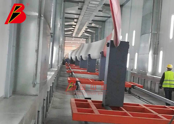 kualitas Wind Blade Baking 10um Industrial Spray Booth Dengan Knalpot Samping pabrik