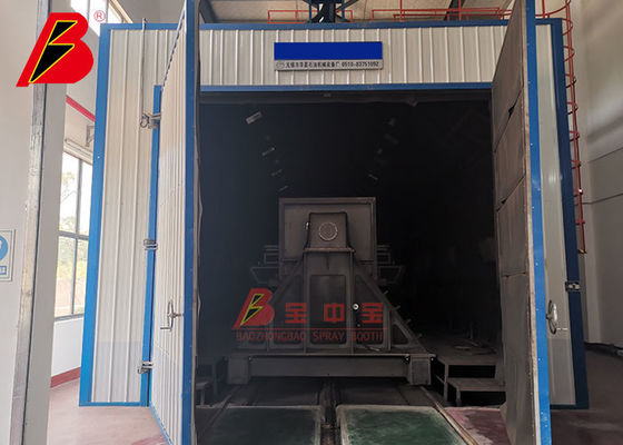 kualitas Industri 15000mm Sand Shot Blasting Chamber pabrik