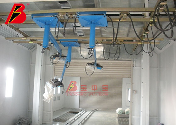 kualitas Ruang Pengecatan Mobil Pra Treament Robot Steel CE TUV pabrik