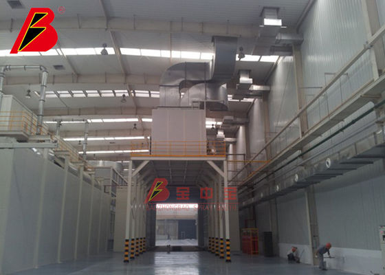 kualitas Drive Throught Paint Room untuk Auto Part Paint Spraying equipment Line pabrik