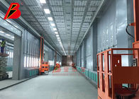 Kipas Lapisan Ganda Oven terowongan metalik 30um Lini Produksi Pengecatan