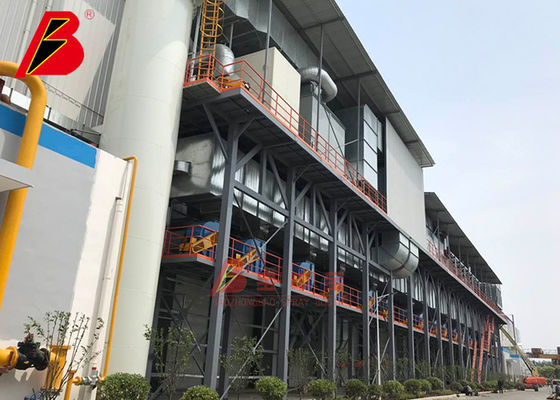 kualitas Kipas Lapisan Ganda Oven terowongan metalik 30um Lini Produksi Pengecatan pabrik