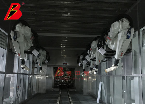 kualitas Dua Sisi Robot Garis Cat Komponen mobil Lini produksi Pengecatan Peralatan Pengecatan Berkualitas pabrik