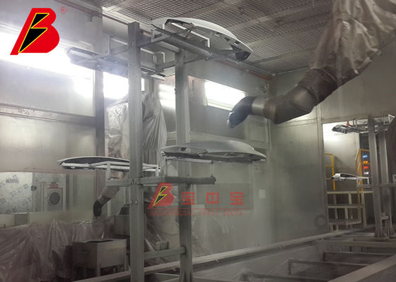 kualitas Auto Metal Hood Paint Room Dengan Robot System Painting Line Produksi Peralatan Lukisan pabrik