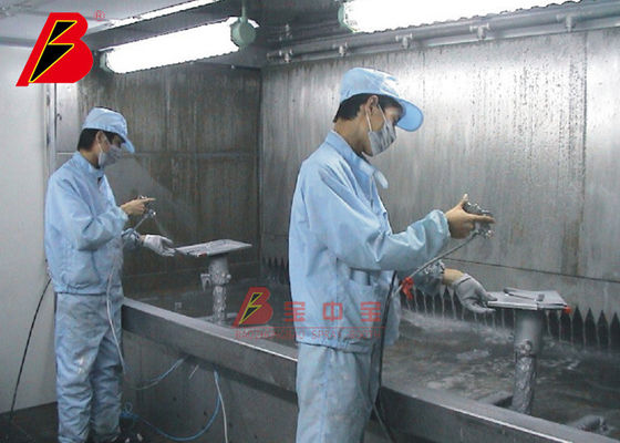 kualitas 12000mm Benda Kerja Kecil Cat Semprot Booth Untuk Pembuatan Mebel pabrik