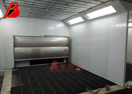 kualitas CE TUV Filter Tirai Air Furnitur Kayu Booth Semprot Kerja pabrik