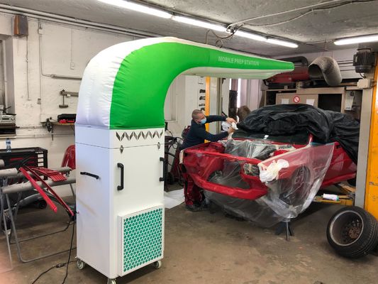 kualitas Kabinet Persiapan Peralatan Cat Mobil Portabel Lemari Lukisan Bergerak pabrik