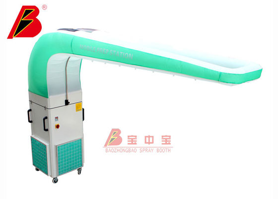 kualitas Sistem Pembuangan Lukisan Penutup Udara PVC Pre Station Cabinet Portable Paint Collector pabrik