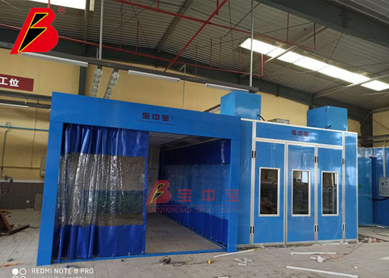 Sambungan Cat Booth Dan Ruang Persiapan Peralatan Garasi Mobil