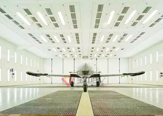 Helikopter Painting Spray Booth Ruang Semprot Refinishing Besar untuk Ruang Cat Pesawat