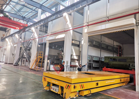 kualitas Peralatan transportasi untuk lini Cat Tangki Pabrik dengan Ruang Cat Industri Troli Listrik pabrik