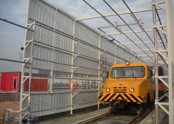 kualitas Truk Semprot Nozel Hujan Inpection Channel Booth Uji Air pabrik