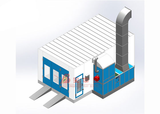 kualitas CE TUV Car Vehicle Spray Booth Ruang Cat Desain Spray Booth Mobil yang Efisien pabrik