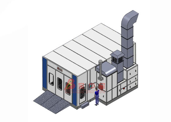 kualitas Ruang Semprotan Panas Diesel Booth Cat Downdraft Desain Booth Semprot Mewah Europ pabrik