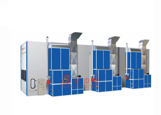 20Meter Bus Truck Paint Booth Customied Vehicle Spray Booth Dengan Oven Panas Diesel