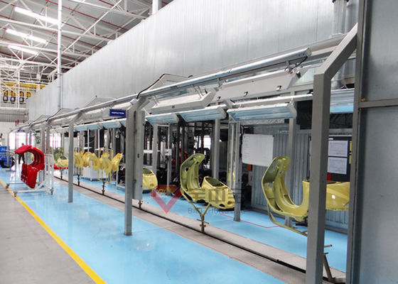Lini Produksi Cat Semprot Sepeda Motor Peralatan Penyemprotan Cat Otomatis