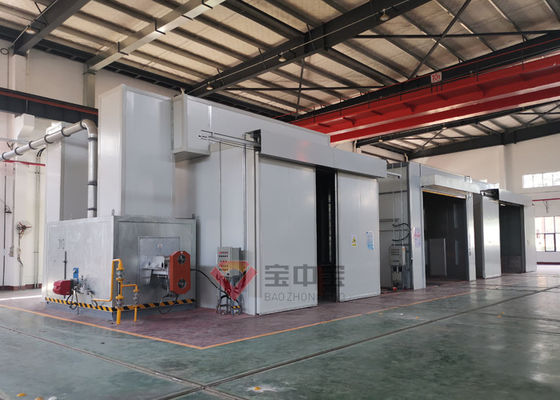 kualitas Rail Way Transport Tank Baking Room di Garis Lapisan Cat Militer pabrik
