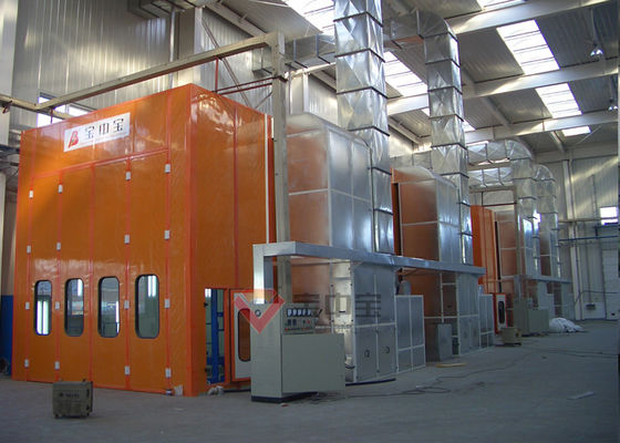 kualitas Bus Painting Chamber Aliran Udara Full Downdraft Spray Booth untuk kendaraan pabrik