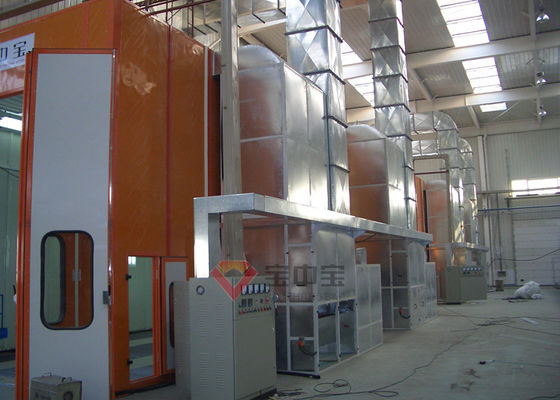 kualitas Bus Pemanas Diesel Full Downdraft Spray Booth Kamar Cat Pintu Tengah pabrik