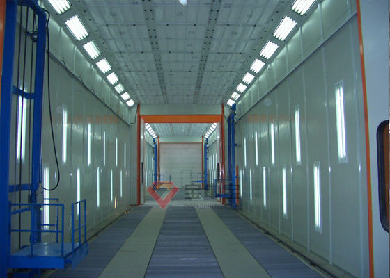 Man Lift Di Bus Paint Booth 3D Lifting Platform Untuk Truck Spray Booth