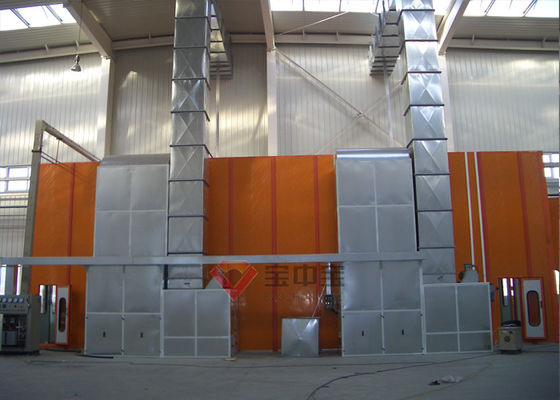 kualitas Bus Painting Spray Booth Fan cabinet di samping Ventilasi yang baik Booth semprot untuk truk pabrik