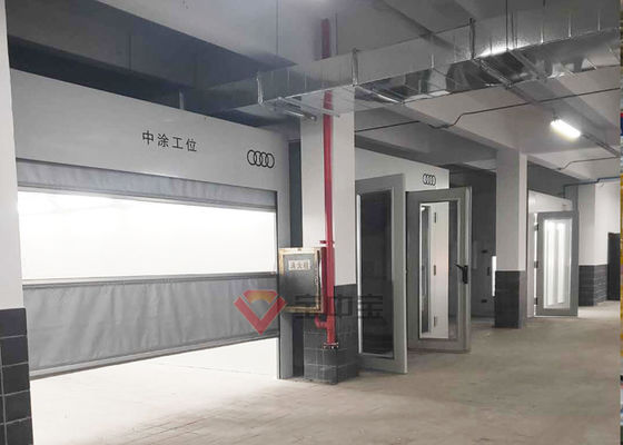 kualitas Bengkel Mobil Audi Bengkel Pengamplasan Poles Electric rolling Curtain cat Prep Station pabrik