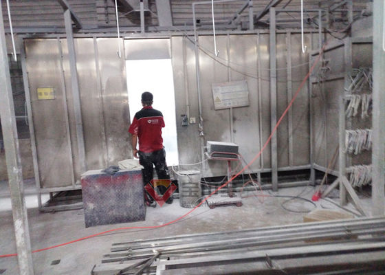 Peralatan pelapisan bubuk industri BZB Garis cat otomatis