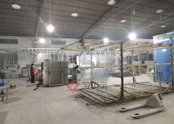 Garis Lapisan Serbuk Semi-Otomatis untuk bagian logam industri