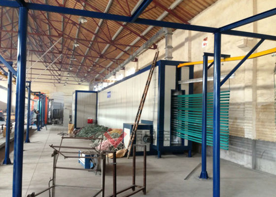 kualitas Aluminium Profile Power Coating Production Line Ruang Sistem Cat Otomatis pabrik