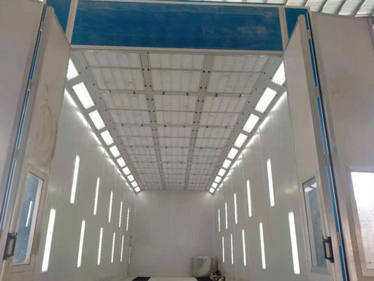 kualitas Booth Semprot Bus Dan Truk Yang Disesuaikan Dengan Cahaya Samping Kamar Cat 1000lux pabrik