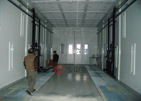 kualitas Komponen Kondisi Udara Paint Booth Drive Melewati Garis Pelapis Mesin Berat Paint Booth pabrik