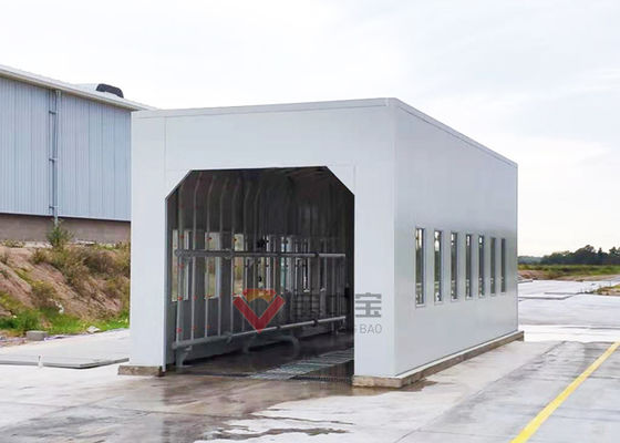 kualitas Shower Testing Booth Untuk Pengujian Water Sealing Vehicle Rain Test Booth pabrik