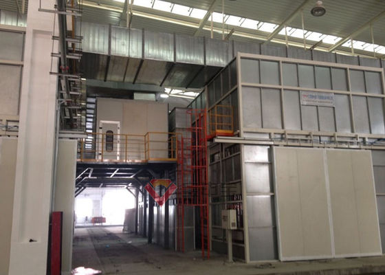 Booth Semprot Bus Merek BZB Dengan Garis Cat Semprot Ruang Tubuh Baja Kuat