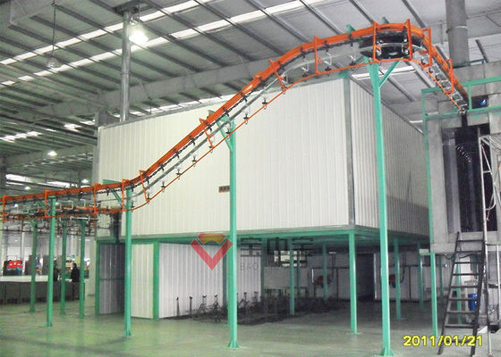 kualitas Lini Produksi Lapisan Serbuk Ruang Angin Puyuh Besar Untuk Bagian Komputer pabrik
