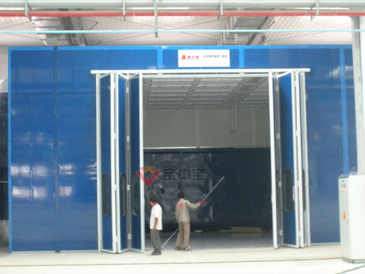 Pintu Gaya Lipat Bilik Cat Industri Bilik Semprot Pesawat