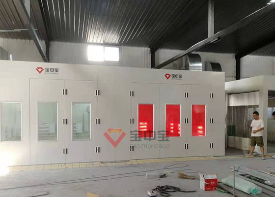 Booth Cat Panas Pencahayaan Inframerah Untuk Ruang Cat Downdraft Mobil