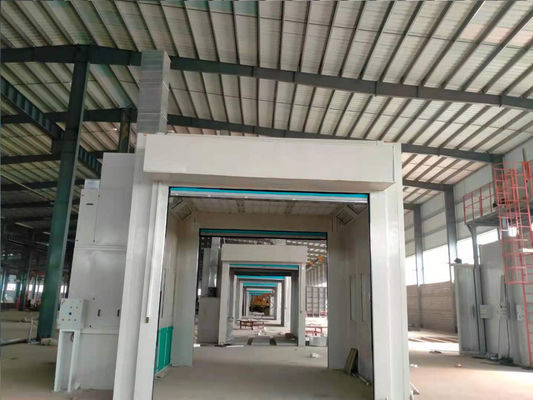 kualitas Rolling Door Paint Room Untuk Truk Pabrik Truk Bus Cat Semprot Booth Coating Equipments pabrik