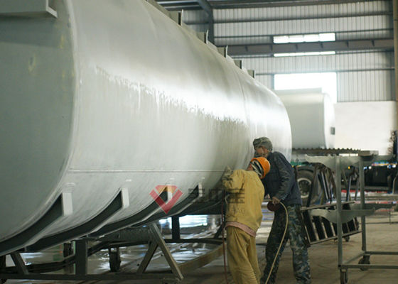 kualitas Kendaraan Khusus Trailer Tanker Mixer Peledakan Tembakan Otomatis Dan Garis Lukisan pabrik